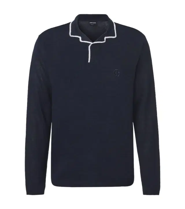 Giorgio Armani Linen and silk polo sweater