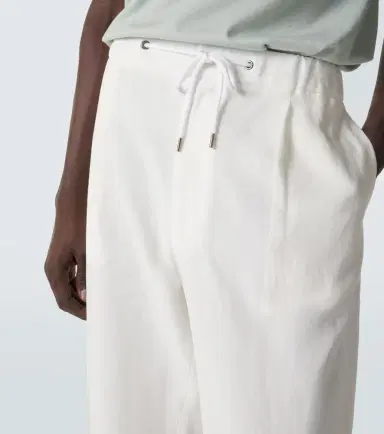 Giorgio Armani Linen canvas tapered pants | Thumbnail 4