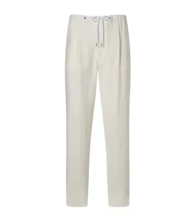 Giorgio Armani Linen canvas tapered pants | Thumbnail 1