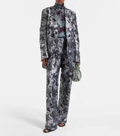 Dries Van Noten Double-breasted jacquard blazer | Thumbnail 2