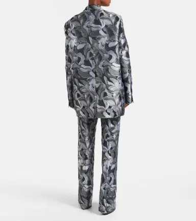 Dries Van Noten Double-breasted jacquard blazer | Thumbnail 4