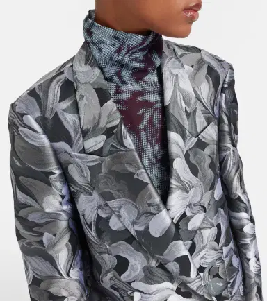 Dries Van Noten Double-breasted jacquard blazer | Thumbnail 6