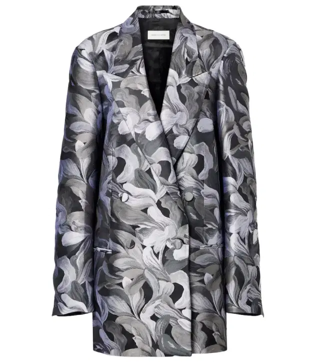 Dries Van Noten Double-breasted jacquard blazer