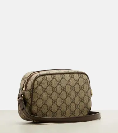 Gucci Ophidia Small leather-trimmed crossbody bag | Thumbnail 4