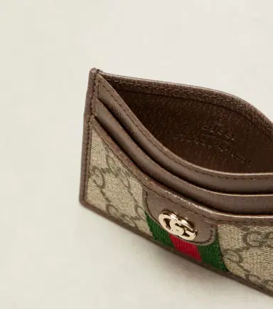 Gucci Ophidia leather-trimmed card holder | Thumbnail 3 Gucci Ophidia leather-trimmed card holder | Thumbnail 3