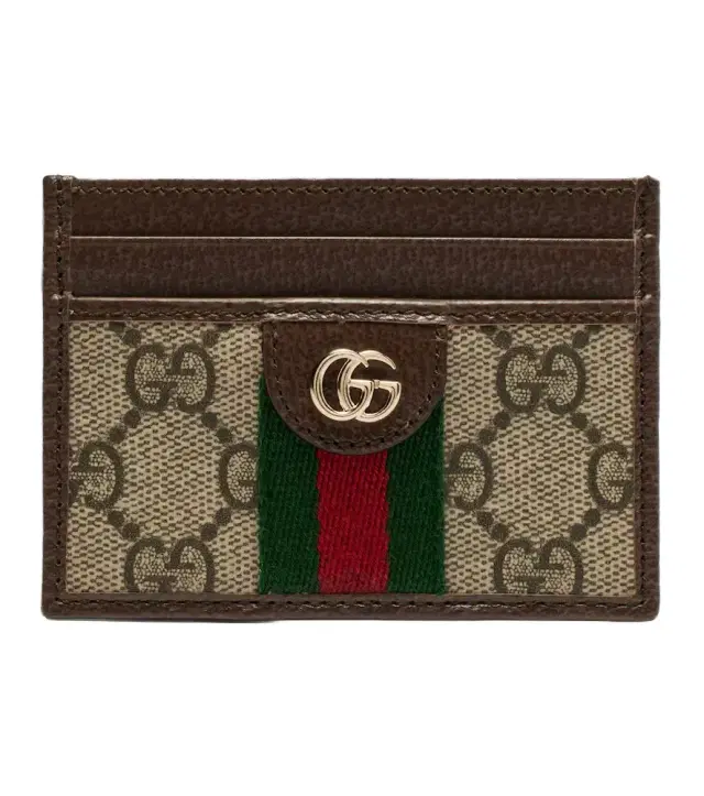 Gucci Ophidia leather-trimmed card holder