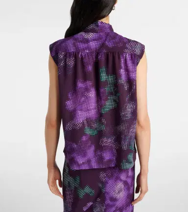 Dries Van Noten Floral tie-neck top | Thumbnail 3