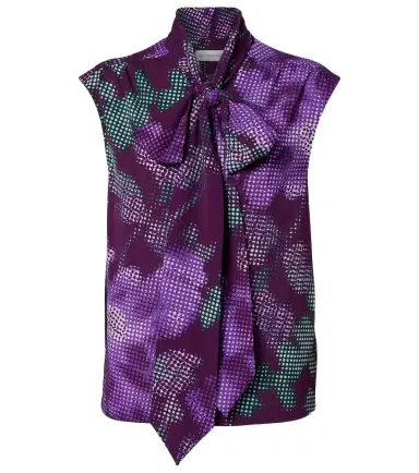 Dries Van Noten Floral tie-neck top | Thumbnail 1