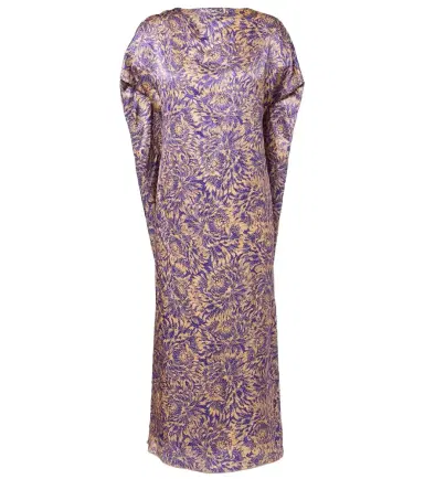 Dries Van Noten Floral silk satin midi dress | Thumbnail 1