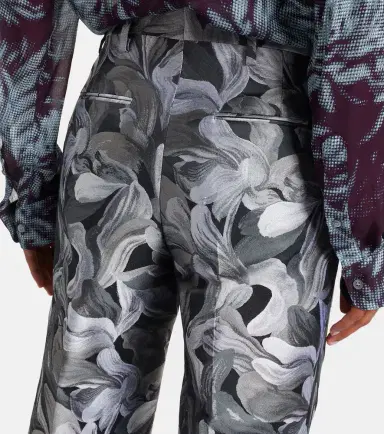 Dries Van Noten Jacquard high-rise wool straight pants | Thumbnail 4 Dries Van Noten Jacquard high-rise wool straight pants | Thumbnail 4