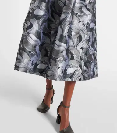 Dries Van Noten Jacquard midi skirt | Thumbnail 2