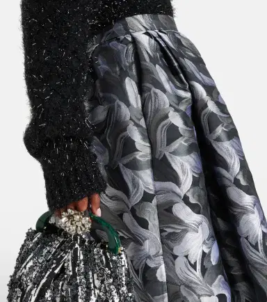 Dries Van Noten Jacquard midi skirt | Thumbnail 4