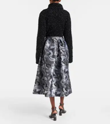 Dries Van Noten Jacquard midi skirt | Thumbnail 5