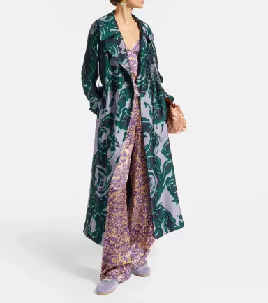 Dries Van Noten Floral silk satin wide-leg pants | Thumbnail 3 Dries Van Noten Floral silk satin wide-leg pants | Thumbnail 3