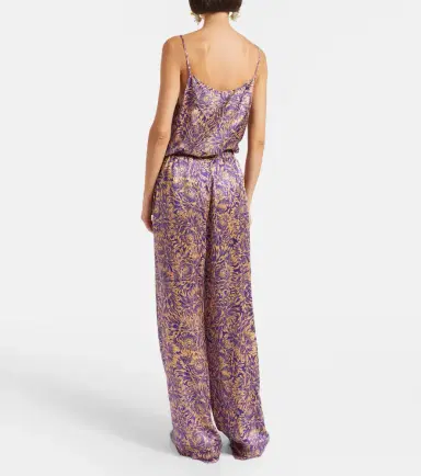 Dries Van Noten Floral silk satin wide-leg pants | Thumbnail 5 Dries Van Noten Floral silk satin wide-leg pants | Thumbnail 5