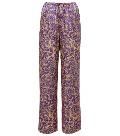 Dries Van Noten Floral silk satin wide-leg pants | Thumbnail 1 Dries Van Noten Floral silk satin wide-leg pants | Thumbnail 1