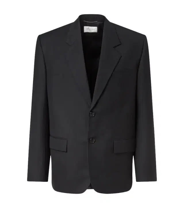 Wool gabardine blazer