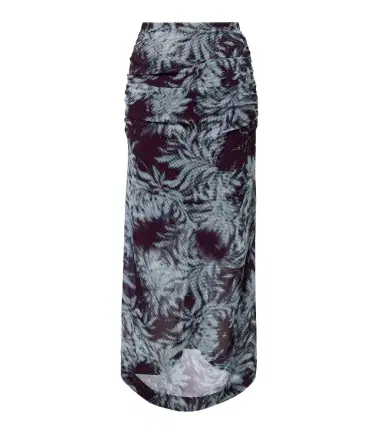 Dries Van Noten Printed ruched midi skirt | Thumbnail 1