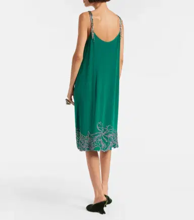 Dries Van Noten Beaded silk slip dress | Thumbnail 3