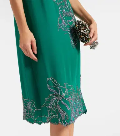 Dries Van Noten Beaded silk slip dress | Thumbnail 4