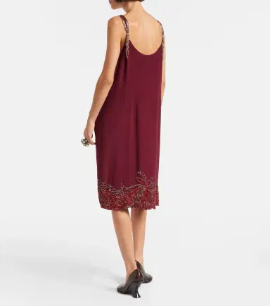 Dries Van Noten Beaded silk slip dress | Thumbnail 5