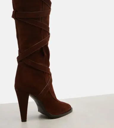 Saint Laurent Suede knee-high boots | Thumbnail 2 Saint Laurent Suede knee-high boots | Thumbnail 2