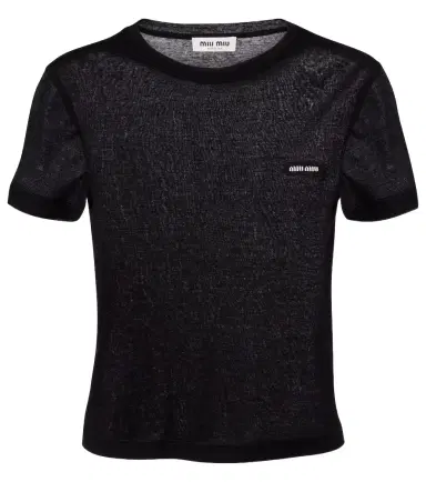 Miu Miu Cotton jersey T-shirt | Thumbnail 1