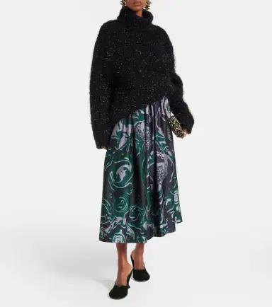 Dries Van Noten Printed midi skirt | Thumbnail 5