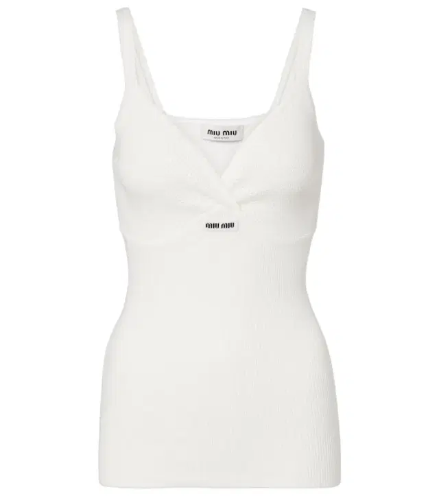 Lace-trimmed cotton top