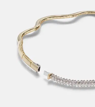 YEPREM Golden Strada 18kt white and yellow gold necklace with diamonds | Thumbnail 3 YEPREM Golden Strada 18kt white and yellow gold necklace with diamonds | Thumbnail 3