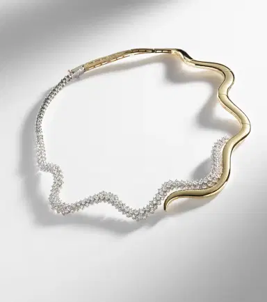 YEPREM Golden Strada 18kt white and yellow gold necklace with diamonds | Thumbnail 6 YEPREM Golden Strada 18kt white and yellow gold necklace with diamonds | Thumbnail 6