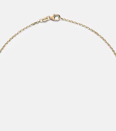 Anita Ko 18kt gold pendant necklace with emeralds | Thumbnail 3