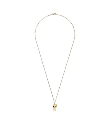 Anita Ko 18kt gold pendant necklace with emeralds | Thumbnail 1
