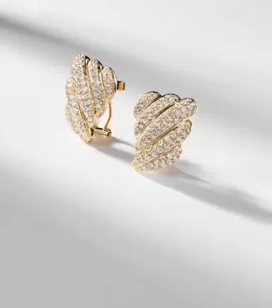 Anita Ko Croissant 18kt gold earrings with diamonds | Thumbnail 5