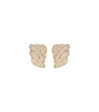 Anita Ko Croissant 18kt gold earrings with diamonds | Thumbnail 1