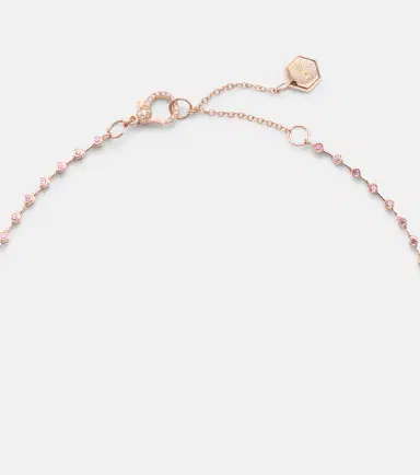SHAY JEWELRY Y 18kt rose gold lariat necklace with sapphires | Thumbnail 2