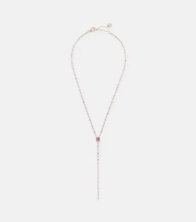 SHAY JEWELRY Y 18kt rose gold lariat necklace with sapphires | Thumbnail 1