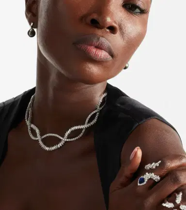 YEPREM Y-Couture 18kt white gold necklace with diamonds | Thumbnail 4