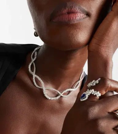YEPREM Y-Couture 18kt white gold necklace with diamonds | Thumbnail 5