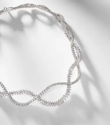 YEPREM Y-Couture 18kt white gold necklace with diamonds | Thumbnail 6