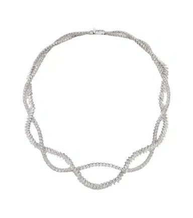 YEPREM Y-Couture 18kt white gold necklace with diamonds | Thumbnail 1