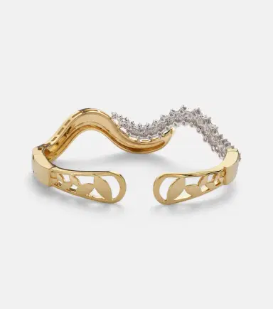 YEPREM Golden Strada 18kt gold cuff bracelet with diamonds | Thumbnail 5 YEPREM Golden Strada 18kt gold cuff bracelet with diamonds | Thumbnail 5