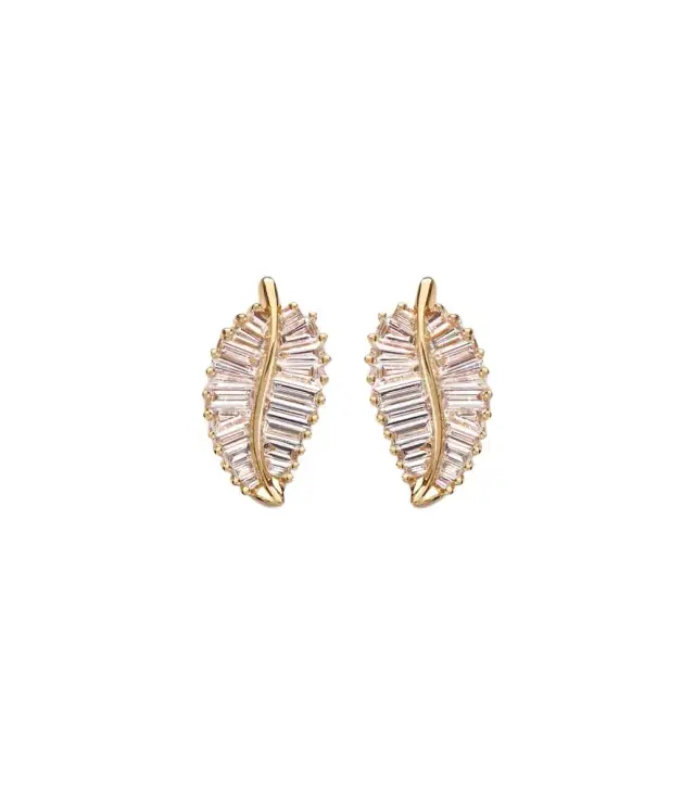 Anita Ko Small 18kt gold earrings with diamonds