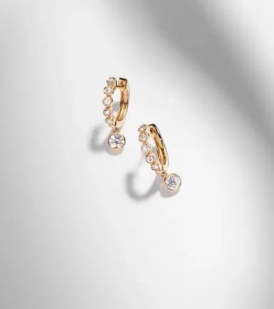 Anita Ko Melrose 18kt gold huggie earrings with diamonds | Thumbnail 5 Anita Ko Melrose 18kt gold huggie earrings with diamonds | Thumbnail 5