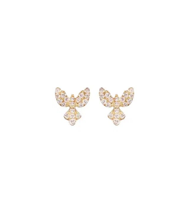 Anita Ko 18kt gold earrings with diamonds