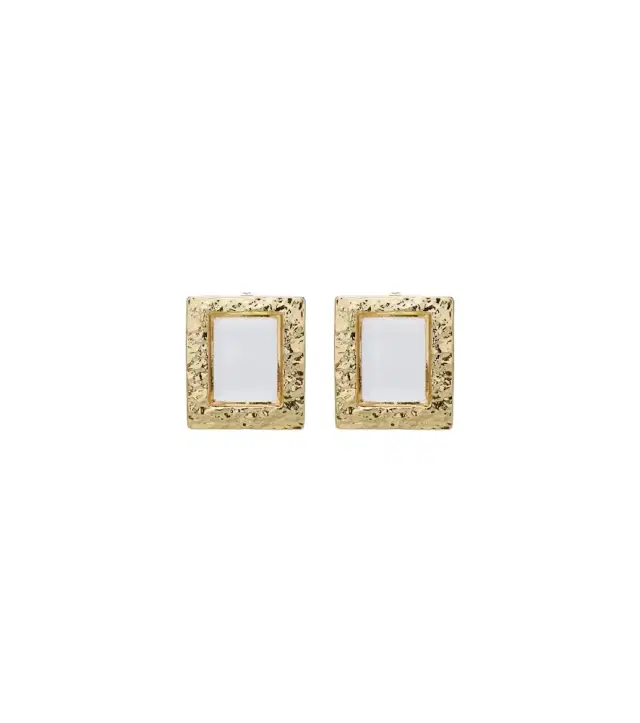 18kt gold-plated earrings