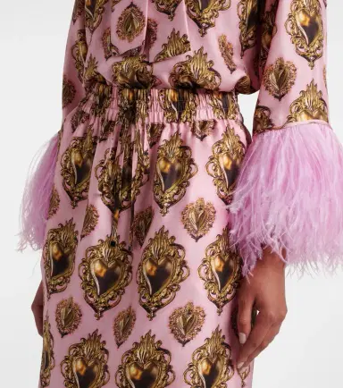 Dolce & Gabbana Printed silk midi skirt | Thumbnail 2