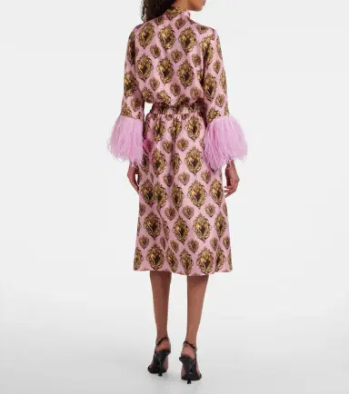 Dolce & Gabbana Printed silk midi skirt | Thumbnail 4