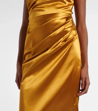 Dolce & Gabbana Gathered satin cocktail dress | Thumbnail 3 Dolce & Gabbana Gathered satin cocktail dress | Thumbnail 3