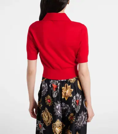 Dolce & Gabbana Knitted cashmere and silk polo shirt | Thumbnail 3 Dolce & Gabbana Knitted cashmere and silk polo shirt | Thumbnail 3
